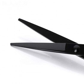 Tondeuses à cheveux pour hommes, noires, laquées, double queue, ciseaux de barbier en forme de A, tondeuse à cheveux en téflo