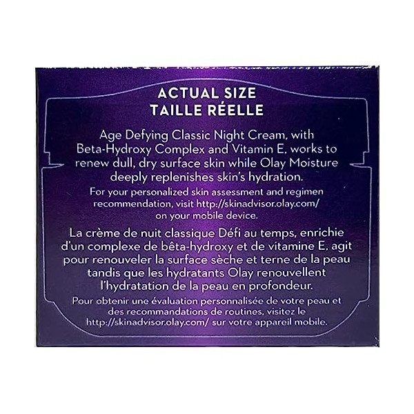 Olay Age Defying Classic Night Cream, 2 Ounce Pack of 4 by Olay