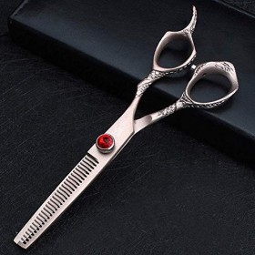 Kit de ciseaux de coupe de cheveux Cheveux raides Ciseaux de coiffure professionnels Ciseaux à cheveux Ciseaux amincissants O