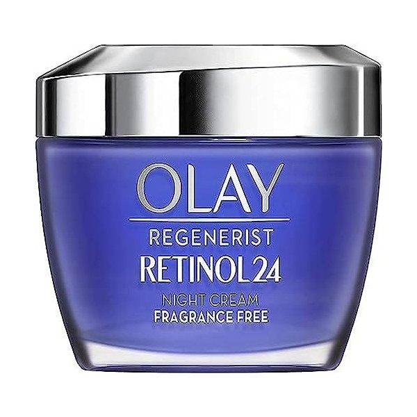 Olay Regenerist Retinol24 Crema Hidratante De Noche Sin Fragancia para una Piel Suave y Radiante Con Retinol y Vitamina B3 50