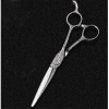 6,0 Pouces Ciseaux De Coiffure Salon De Coiffure Ensemble Confortable Coupe-Dents Durable Ciseaux Plat V Dilution Ciseaux Cou