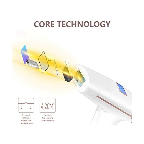 Épilation Au Laser Instrument À Induction Intelligente LCD Dispositif Dépilation Permanente À Domicile Dispositif Dépilatio