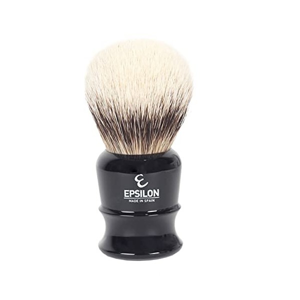 Epsilon Brosse à raser avec pointe argentée Noir 50/26 mm