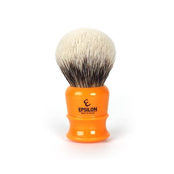 Epsilon Butterscotch Brosse à raser avec pointe argentée 50/26 mm