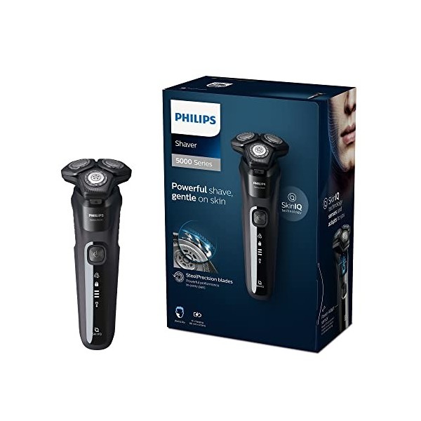 Philips Shaver Series 5000, Rasoir Électrique Humide et Sec avec SkinIQ Technologie Modèle S5588/20 