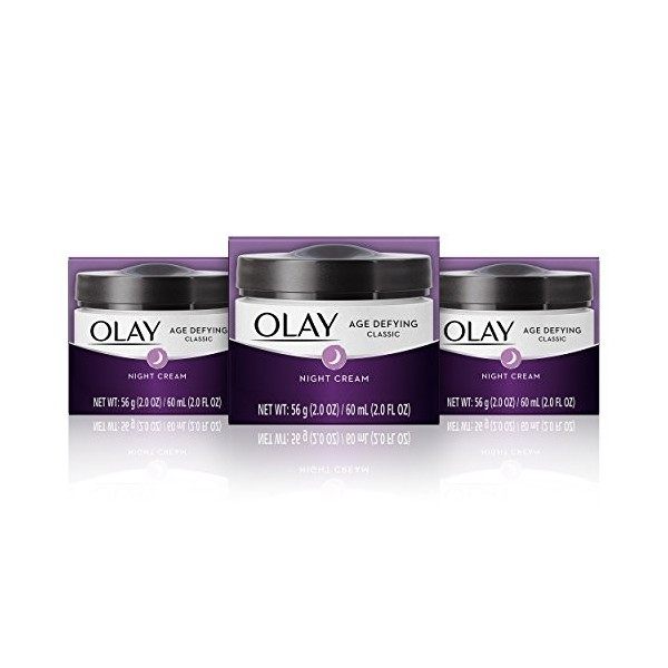 Olay Age Defying Classic Night Cream, 2 OZ Pack of 3 by Olay