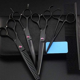 Ciseaux de Coupe de Coiffeur pour gauchers Ciseaux Amincissants, Ciseaux de Coiffure Professionnels Ensemble de Ciseaux à Che...