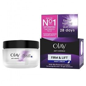 Olay Crème hydratante de nuit anti-rides, raffermissante et lifante, 50 ml