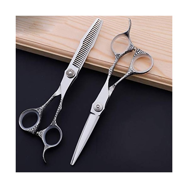 Coiffure Barber Scissor Set Professionnel Coiffeurs Salon Inoxydable en Acier Hommes Femmes Enfants Et Adultes Ciseaux Ciseau