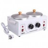 KEDUODUO Double Pot en Aluminium Chauffe-Cire épilation Cire température constante Chauffe-Cire beauté épilation Machine épil