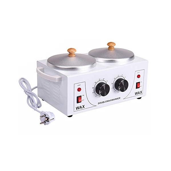 KEDUODUO Double Pot en Aluminium Chauffe-Cire épilation Cire température constante Chauffe-Cire beauté épilation Machine épil