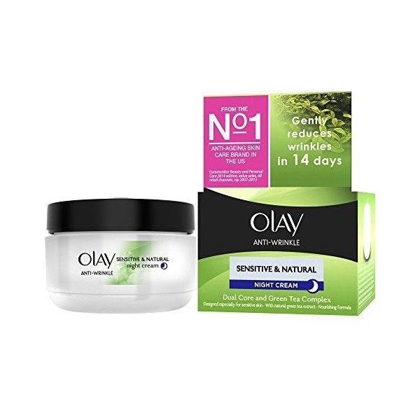 Olay Crème Antirides Peaux Sensibles 50 ml Crème Jour et Nuit