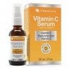 sérum de vitamine C – deux fois la taille bouteille 60ml FABRIQUÉ AU CANADA vitamine C + Acide hyaluronique + Vitamine E-anti...
