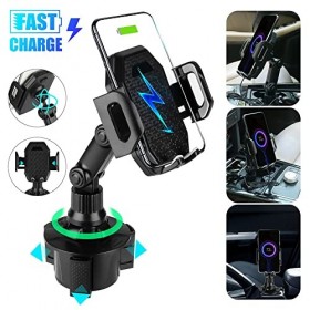 NXYJD Support de Tasse de Voiture Support de Chargeur sans Fil Base de Support Rapide réglable