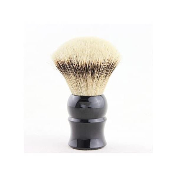 WWWFZS 28 mm Big Knot Silvertip Badger Blaireau crème/Manche Noir