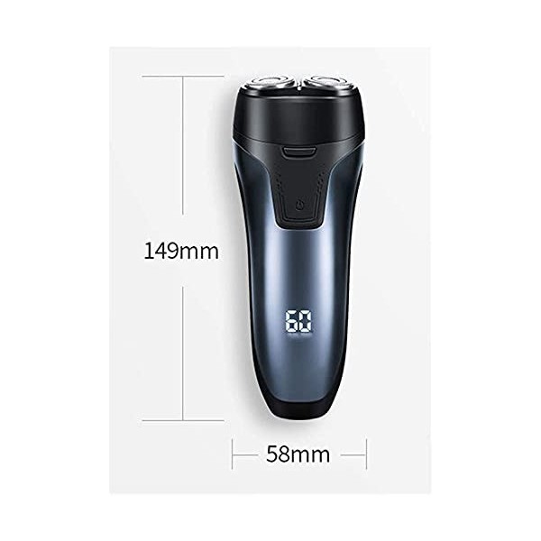 XIXIDIAN Razor électrique pour Hommes, Rasoir électrique avec Coupe-Barbe Pop-up, Rechargeable imperméable