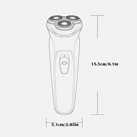 XIXIDIAN Razor électrique pour Hommes, Rasoir sans Fil Facial Portable USB Rechargeable avec écran LED, étanche Humide Sec