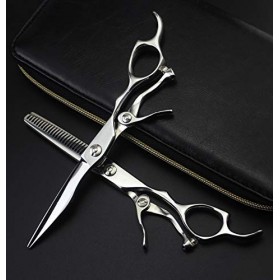 WYGC Coiffure Professionnelle 6,0 Pouces Argent Acier Inoxydable Bangs Coupe La Texture Ciseaux De Coiffure Personnalisés Cis