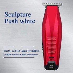 Facile tondeuse à cheveux Ciseaux, batterie lithium huile de charge rapide Tête de coupe Crâne rasé machine 2 pièces