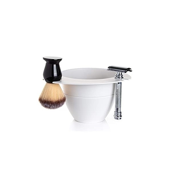 ShaveBowl Bol de rasage modulaire fabriqué aux États-Unis - Blanc