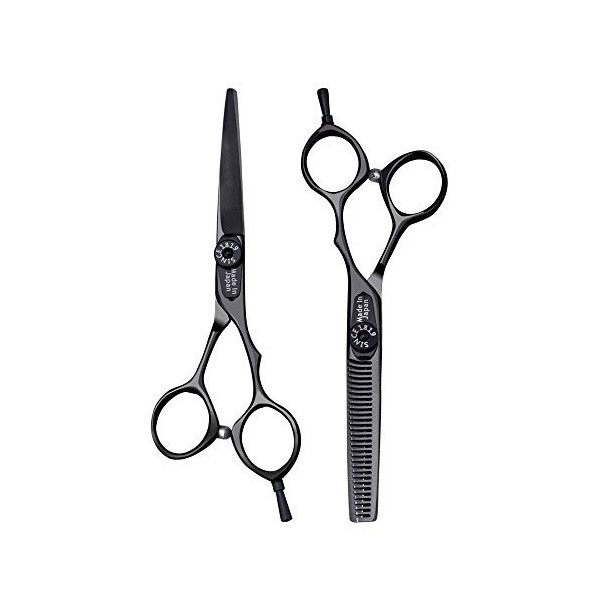 Minicocock 5,5 Pouces Salon de Coiffure Set Professionnel Coiffure, Outils Haut de Gamme Plat + Cisaillement Ciseaux à Dents 