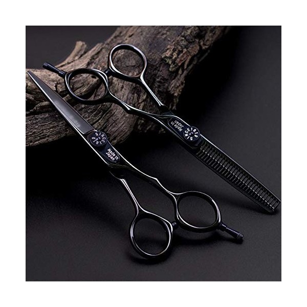 Minicocock 5,5 Pouces Salon de Coiffure Set Professionnel Coiffure, Outils Haut de Gamme Plat + Cisaillement Ciseaux à Dents 