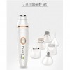 Pluxy Epil Pro™ 3.0 Épilateur visage sans fil rechargeable pour femme 7 en 1 Kit de rasage pour le visage, les mains, les jam