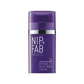 Nip + Fab Retinol Fix Overnight 0.1% Retinol Cream | Crème de Nuit au Rétinol | Crème Hyperpigmentante | Crème Anti-rides | A...