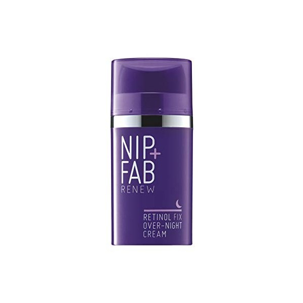 Nip + Fab Retinol Fix Overnight 0.1% Retinol Cream | Crème de Nuit au Rétinol | Crème Hyperpigmentante | Crème Anti-rides | A