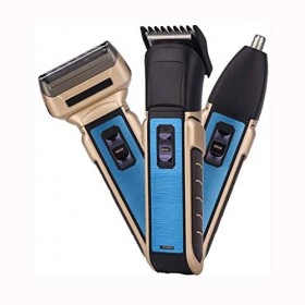 GOOFFY Tondeuse à Cheveux électrique Professionnelle 3 en 1, Tondeuse à Poils de Nez, Rasoir Rechargeable for Hommes, adaptée