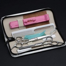 Ciseaux à Cheveux Ciseaux de Coupe de Cheveux Coiffeur Professionnel Ensemble de Ciseaux de Coiffeur 2 pièces Ciseaux Amincis...