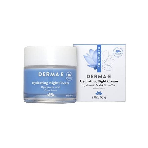 derma e Hyaluronic Acid Night Cr?me, 2-Ounces Crème Jour et Nuit