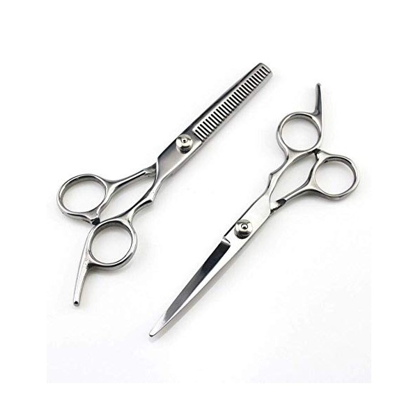 Ciseaux De Coiffeur De Coiffure Professionnels Coiffeurs Ciseaux De Salon De Coupe De Cheveux pour Hommes Et Femmes,Argent,En