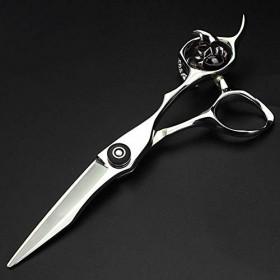 Outils de salon de coiffure, ciseaux à cheveux, kit de ciseaux de coupe de cheveux, ciseaux à effiler droits, argent, coupe d