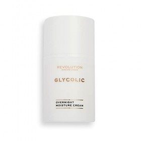 Revolution Skincare London, Glycolic Acid Glow Overnight, Crème pour le Visage, 50ml
