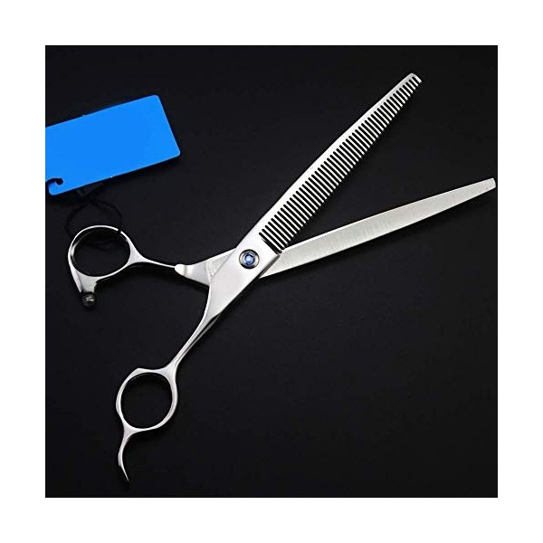 Coupe de barbier en Acier Inoxydable et élagage Amincissant Ciseaux Amincissants pour Barbiers ou Usage Domestique 7,5 Pouces