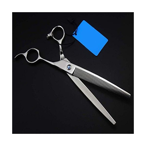 Coupe de barbier en Acier Inoxydable et élagage Amincissant Ciseaux Amincissants pour Barbiers ou Usage Domestique 7,5 Pouces