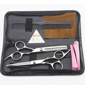 Ciseaux De Cheveux Ciseaux De Coiffure avec Étui Ciseaux De Coiffeur De Coiffeur Et Ciseaux Amincissants Ciseaux De Coupe Ens...