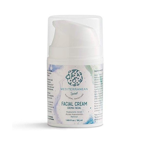 Creme Hydratante Visage Bio Retinol Acide Hyaluronique Acide Salicylique Anti Rides Anti Taches Eclaircissante Nuit Jour Homm...