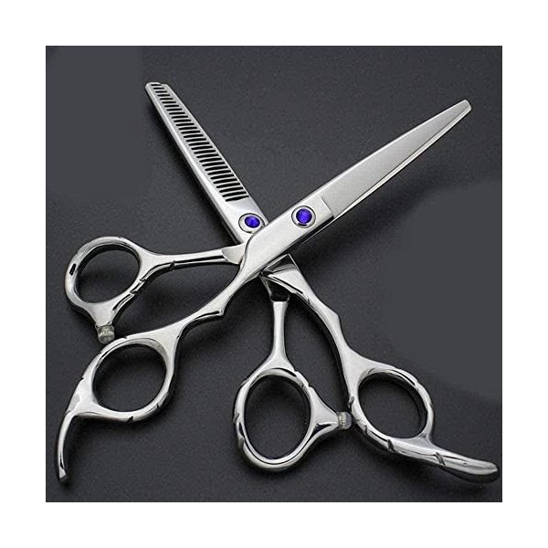 Ciseaux de barbier Ensemble de coiffure professionnel de 6 pouces Poignée antidérapante classique Ciseaux de coiffure profess