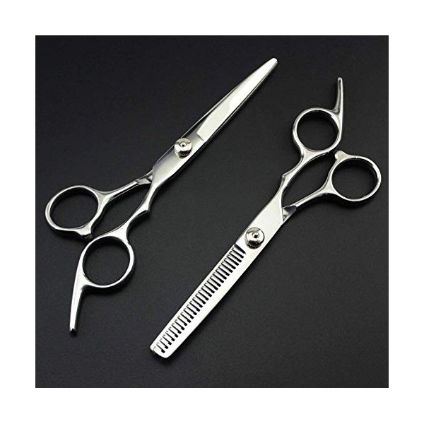 6 Pouces Set Ciseaux de Coiffure, Ciseaux Cheveux Ciseaux de Coiffure Ciseaux de Coiffure, Argent, Ensemble