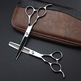 Ciseaux de Coiffure Ciseaux de Coiffure Haut de Gamme Japonais gauchers de 5,5 à 6 Pouces 440c Ensemble Complet , 6,0 Pouces ...