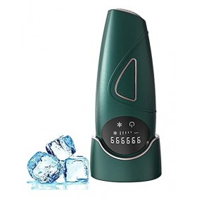 RENXR Épilation IPL- Pas Dépilateur Permanent Indolore Appareil Dépilation, 999 999 Clignotements Indolore pour Homme Et Fe