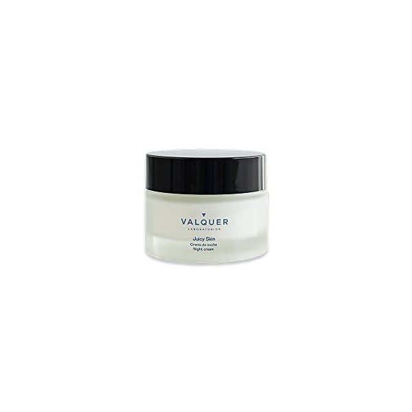 Crème de nuit hydratante pour le visage des Laboratoires Valquer. A leau de bambou et à lacide hyaluronique. Hyper hydratan C...