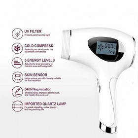 Épilateur dépilation, épilateur portatif indolore femelle de ménage de chargement initial, épilation permanente