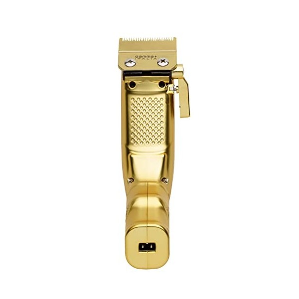 GAMMAPIU GOLDEN GUN Collectors Edition, Rasoir électrique pour homme Gold, Tondeuse professionnelle, Lame Fade 45mm en Titan