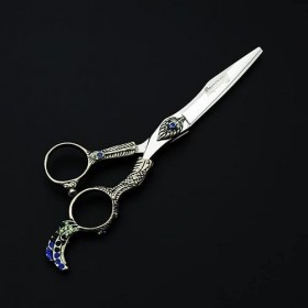 Ciseaux de coupe de cheveux, 6 pouces en acier inoxydable 440C Salon de coiffure coupe de cheveux ciseaux de coiffeur accesso...