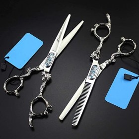 Ciseaux de coiffure, ensemble de ciseaux de coiffure, ciseaux de barbier professionnels de 6 pouces, adaptés au barbier/coiff