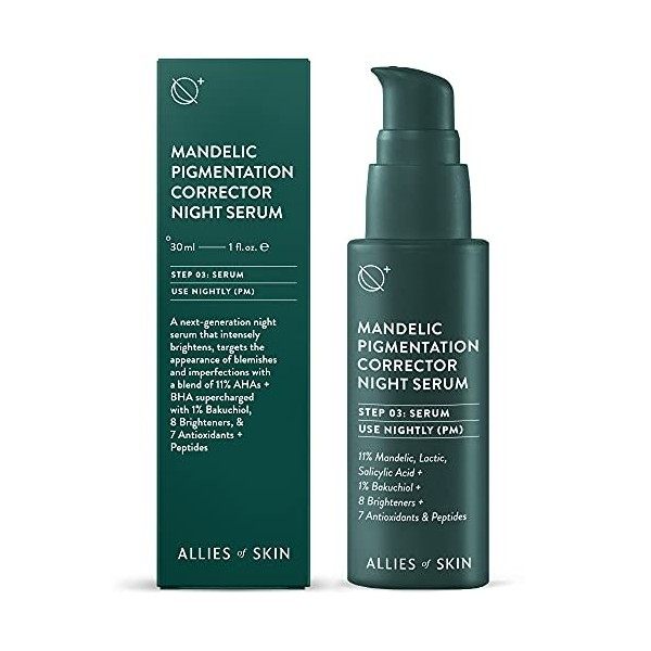 Sérum Correcteur De Pigmentation Pour La Nuit À Base DAcide Mandélique Crème Jour et Nuit