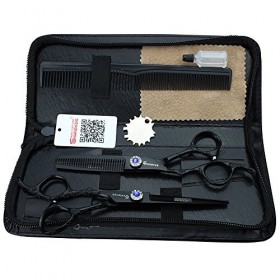 Ciseaux pour Animaux de Compagnie 6"Professional Left Hand Hair Ciseaux Set Fine Pattern Hair Trim Tool 440c Stainless Steel 